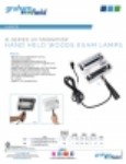 Product Sheet - Q-Series UV Magnifier Hand Held Woods Exam Lamps